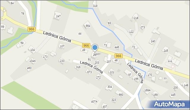 Lednica Górna, Lednica Górna, 297, mapa Lednica Górna