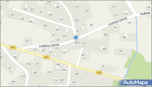 Lednica Górna, Lednica Górna, 33, mapa Lednica Górna