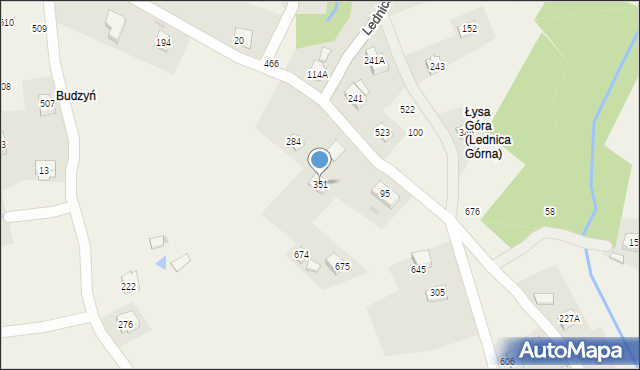 Lednica Górna, Lednica Górna, 351, mapa Lednica Górna