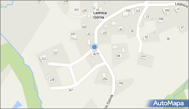 Lednica Górna, Lednica Górna, 41, mapa Lednica Górna