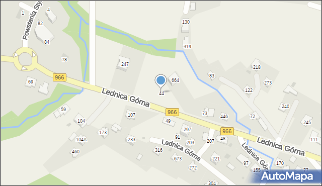 Lednica Górna, Lednica Górna, 44, mapa Lednica Górna