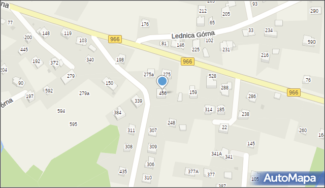 Lednica Górna, Lednica Górna, 456, mapa Lednica Górna