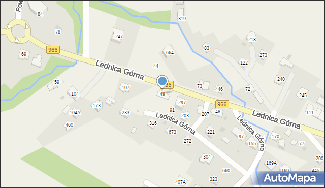 Lednica Górna, Lednica Górna, 49, mapa Lednica Górna