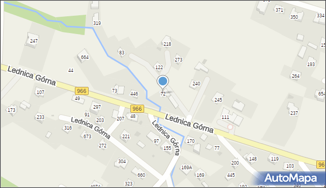 Lednica Górna, Lednica Górna, 72, mapa Lednica Górna