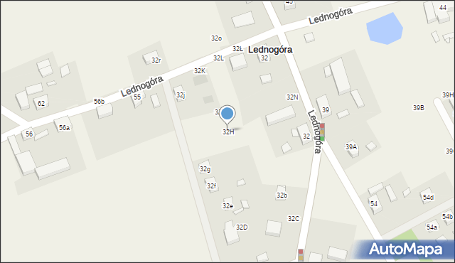 Lednogóra, Lednogóra, 32H, mapa Lednogóra