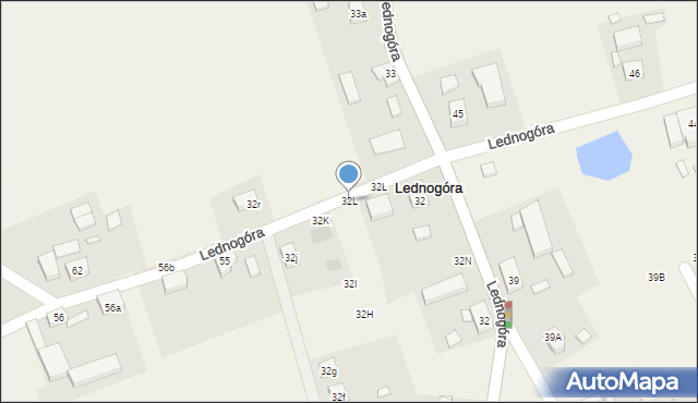 Lednogóra, Lednogóra, 32L, mapa Lednogóra