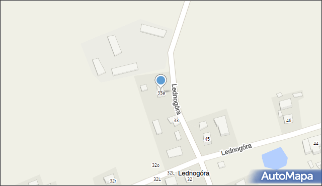 Lednogóra, Lednogóra, 33a, mapa Lednogóra