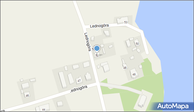 Lednogóra, Lednogóra, 51, mapa Lednogóra