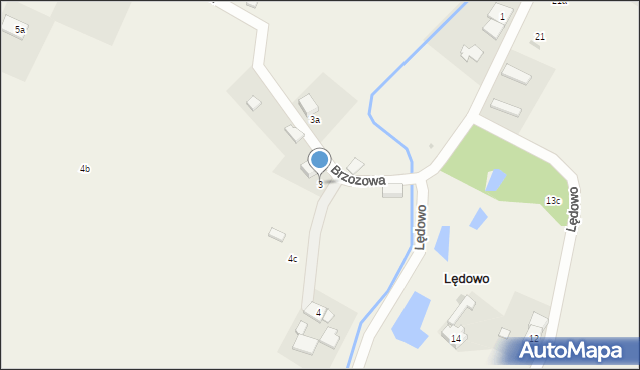 Lędowo, Lędowo, 3, mapa Lędowo