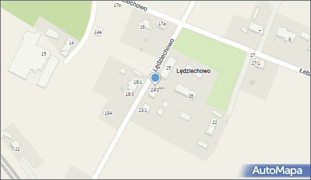 Lędziechowo, Lędziechowo, 24/1, mapa Lędziechowo