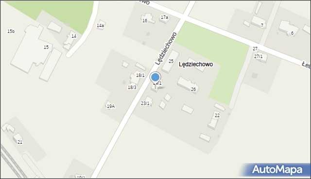 Lędziechowo, Lędziechowo, 24/2, mapa Lędziechowo