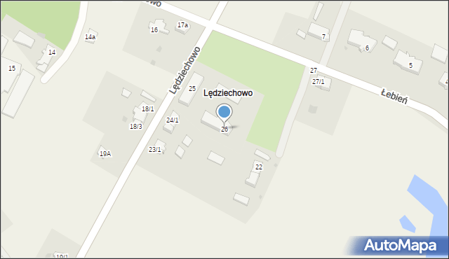 Lędziechowo, Lędziechowo, 26, mapa Lędziechowo