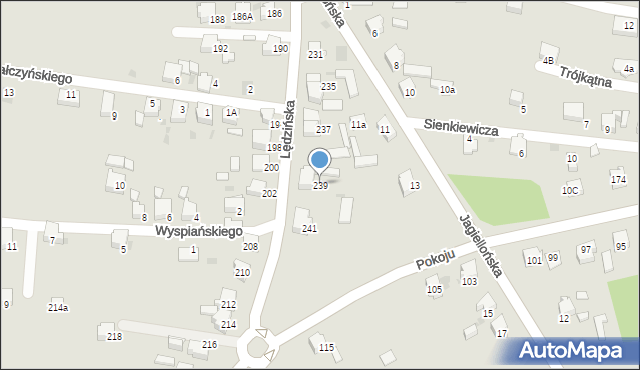 Lędziny, Lędzińska, 239, mapa Lędziny