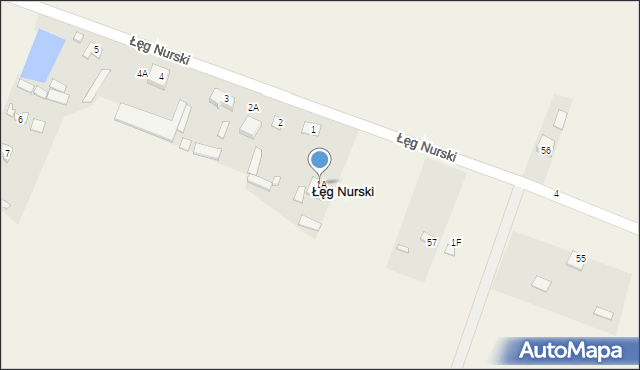 Łęg Nurski, Łęg Nurski, 1A, mapa Łęg Nurski