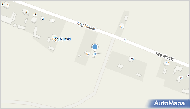 Łęg Nurski, Łęg Nurski, 1F, mapa Łęg Nurski