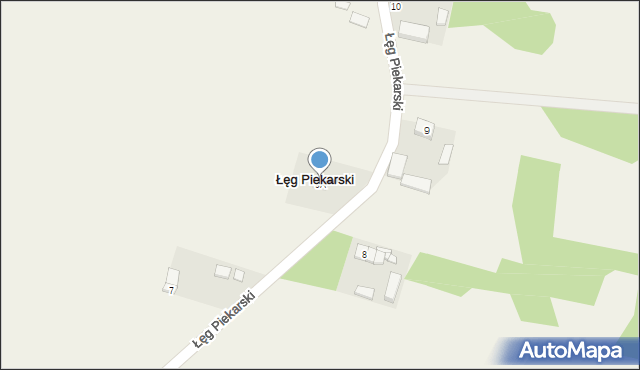 Łęg Piekarski, Łęg Piekarski, 9A, mapa Łęg Piekarski