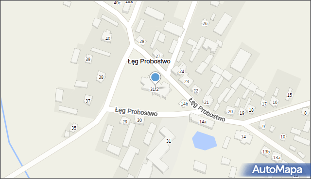 Łęg Probostwo, Łęg Probostwo, 31/2, mapa Łęg Probostwo