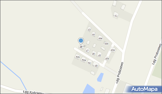 Łęg Probostwo, Łęg Probostwo, 48, mapa Łęg Probostwo