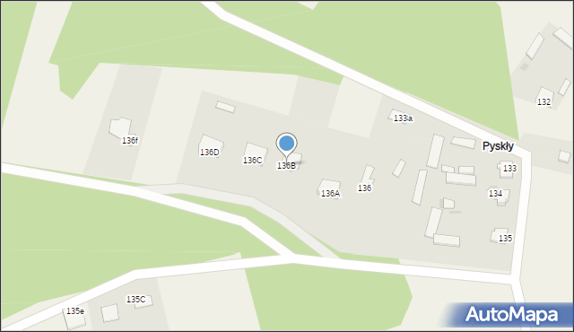 Łęg Przedmiejski, Łęg Przedmiejski, 136B, mapa Łęg Przedmiejski