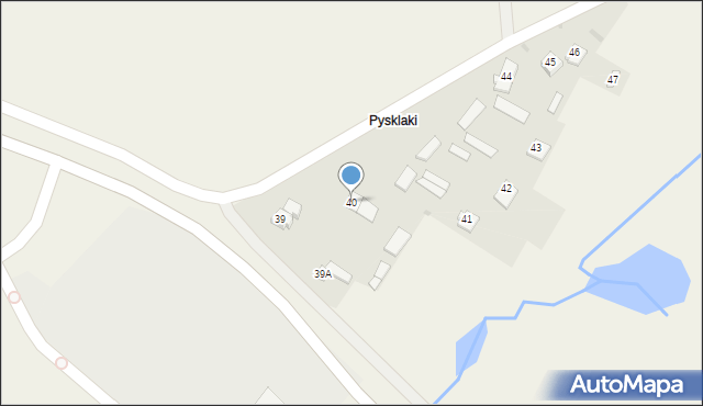 Łęg Przedmiejski, Łęg Przedmiejski, 40, mapa Łęg Przedmiejski