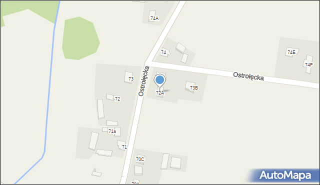 Łęg Przedmiejski, Łęg Przedmiejski, 72A, mapa Łęg Przedmiejski