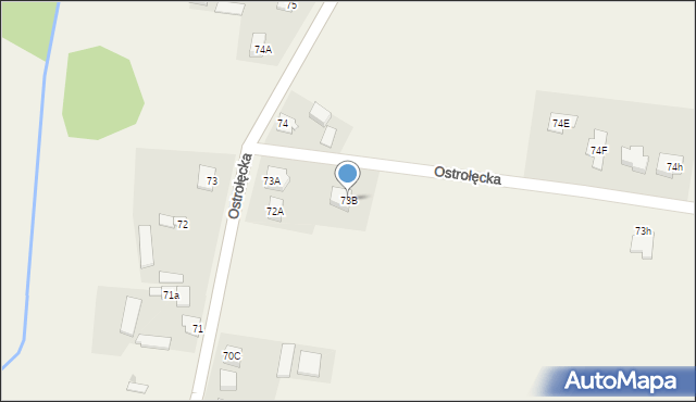 Łęg Przedmiejski, Łęg Przedmiejski, 73B, mapa Łęg Przedmiejski