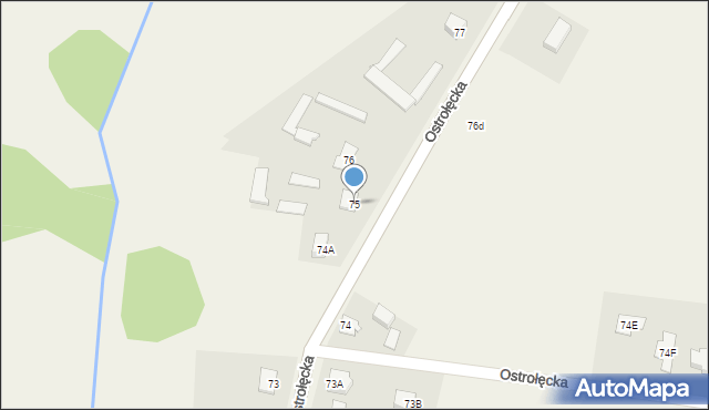 Łęg Przedmiejski, Łęg Przedmiejski, 75, mapa Łęg Przedmiejski