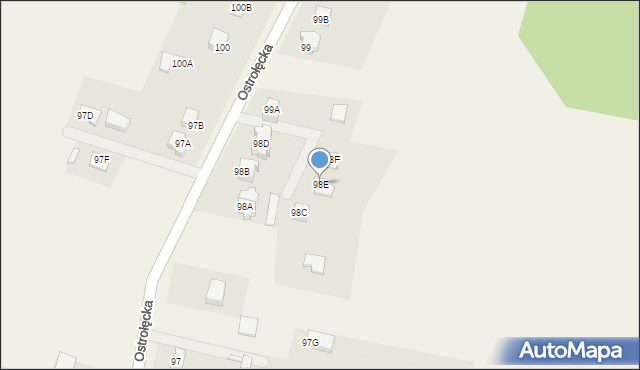 Łęg Przedmiejski, Łęg Przedmiejski, 98E, mapa Łęg Przedmiejski