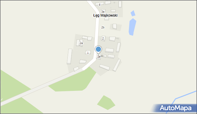 Łęg Ręczyński, Łęg Ręczyński, 1a, mapa Łęg Ręczyński