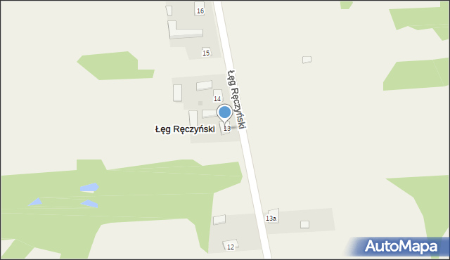 Łęg Ręczyński, Łęg Ręczyński, 3, mapa Łęg Ręczyński