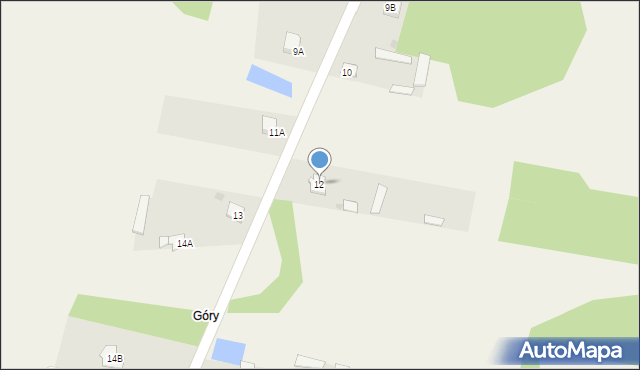 Łęg Starościński, Łęg Starościński, 12, mapa Łęg Starościński