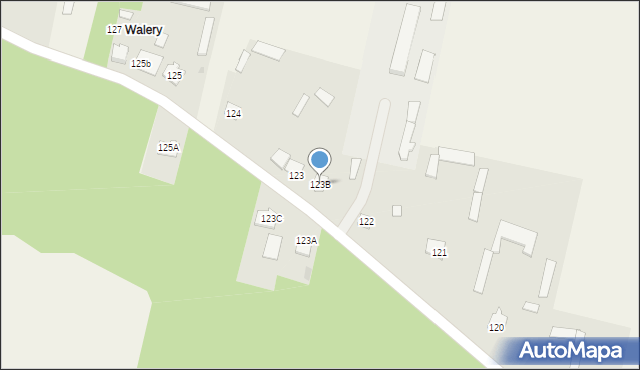 Łęg Starościński, Łęg Starościński, 123B, mapa Łęg Starościński