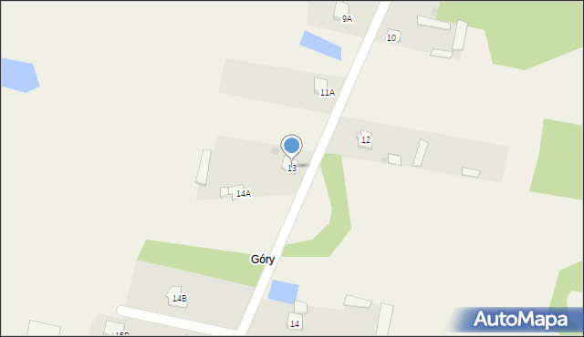 Łęg Starościński, Łęg Starościński, 13, mapa Łęg Starościński