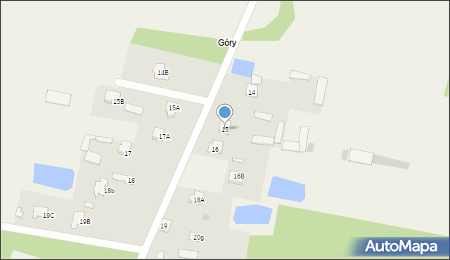 Łęg Starościński, Łęg Starościński, 15, mapa Łęg Starościński