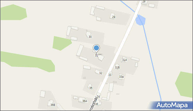 Łęg Starościński, Łęg Starościński, 31, mapa Łęg Starościński