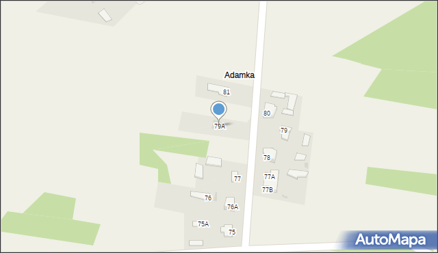 Łęg Starościński, Łęg Starościński, 79A, mapa Łęg Starościński