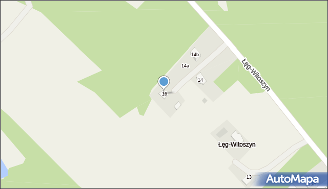 Łęg-Witoszyn, Łęg-Witoszyn, 16, mapa Łęg-Witoszyn