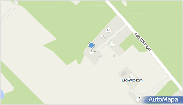 Łęg-Witoszyn, Łęg-Witoszyn, 16, mapa Łęg-Witoszyn