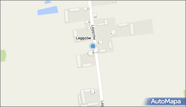 Legęzów, Legęzów, 5, mapa Legęzów