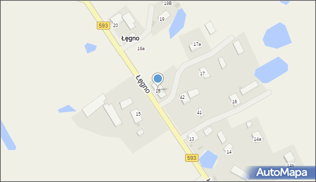 Łęgno, Łęgno, 18, mapa Łęgno