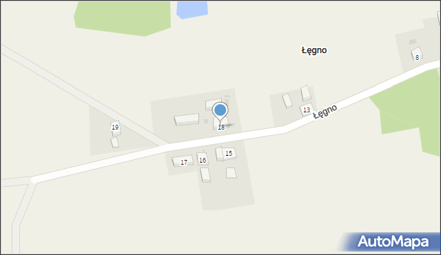 Łęgno, Łęgno, 18, mapa Łęgno