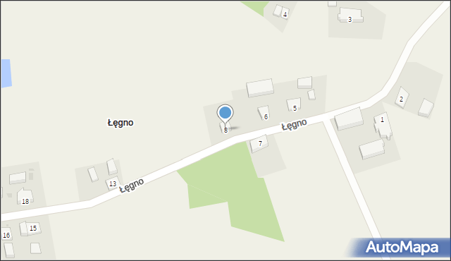 Łęgno, Łęgno, 8, mapa Łęgno