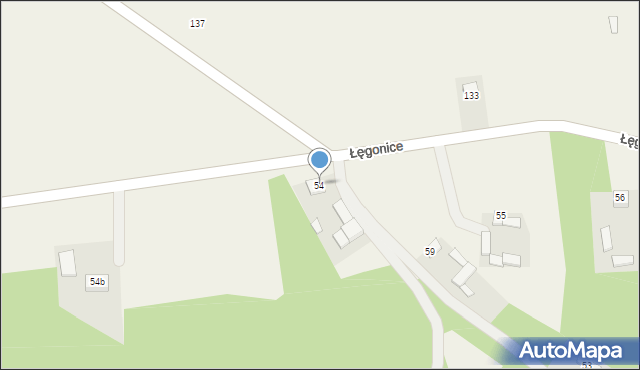 Łęgonice, Łęgonice, 54, mapa Łęgonice