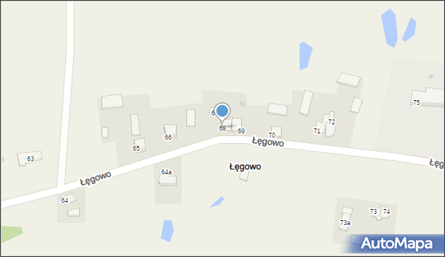 Łęgowo, Łęgowo, 68, mapa Łęgowo