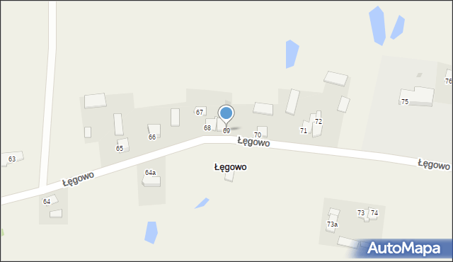 Łęgowo, Łęgowo, 69, mapa Łęgowo