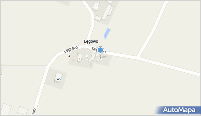 Łęgowo, Łęgowo, 1, mapa Łęgowo