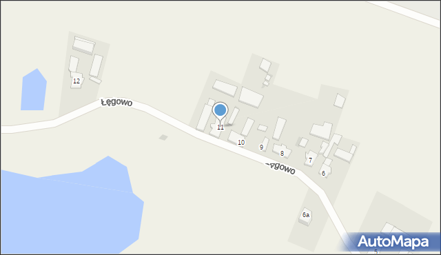 Łęgowo, Łęgowo, 11, mapa Łęgowo