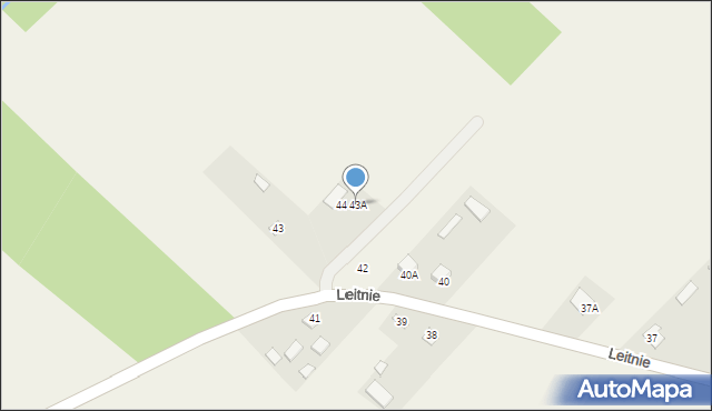 Leitnie, Leitnie, 43A, mapa Leitnie