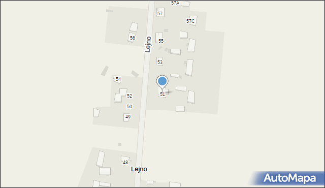 Lejno, Lejno, 51, mapa Lejno