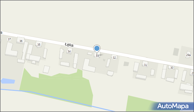 Łęka, Łęka, 33, mapa Łęka